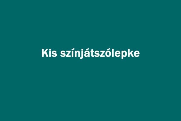 Kis színjátszólepke