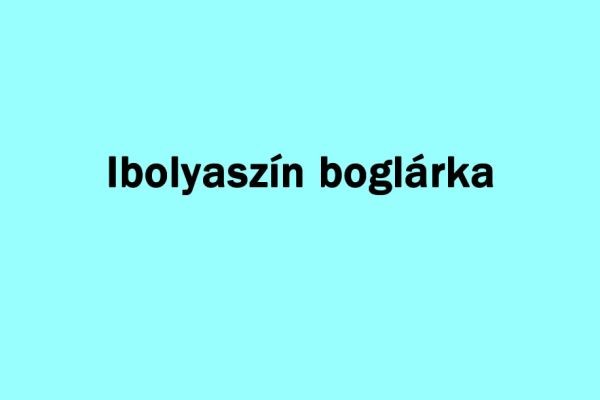 Ibolyaszín boglárka